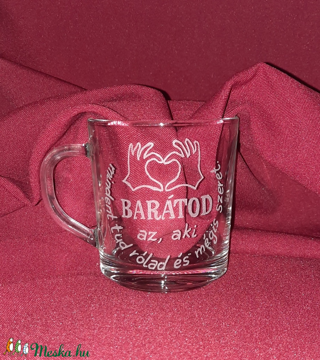 Barátság üvegbögre -  - Meska.hu