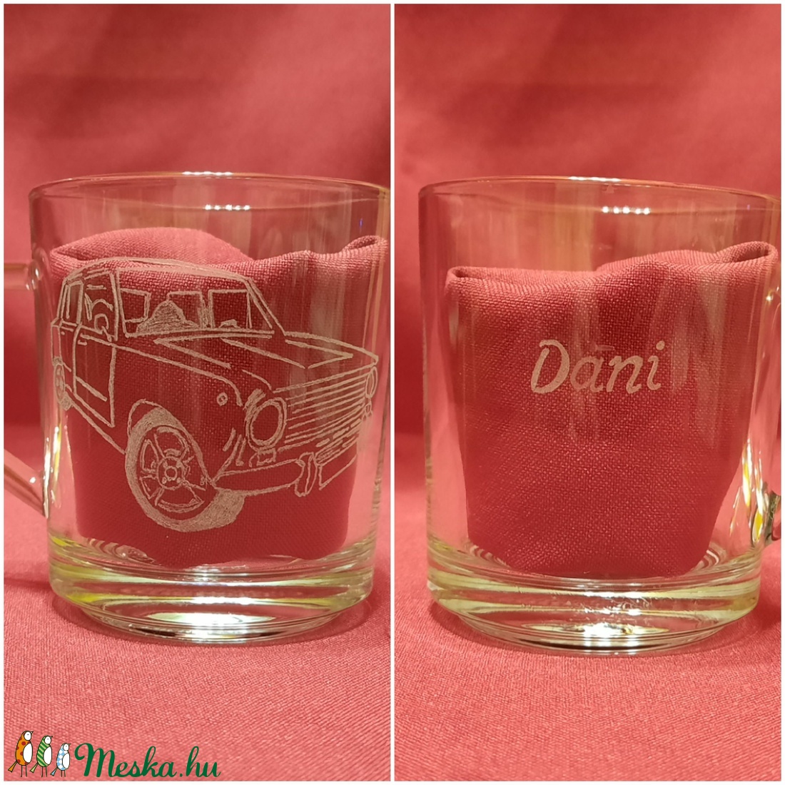 Bögre retro autóval -  - Meska.hu