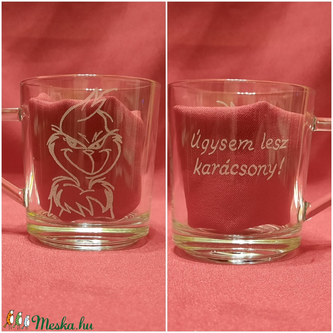 Bögre grincs mintával -  - Meska.hu