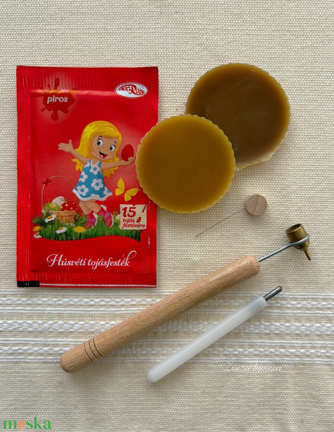 Hímes tojás készítő alapcsomag tojáslyukasztóval (íróka) - kellékek & szerszámok - szerszámok, eszközök - egyéb szerszám, eszköz - Meska.hu