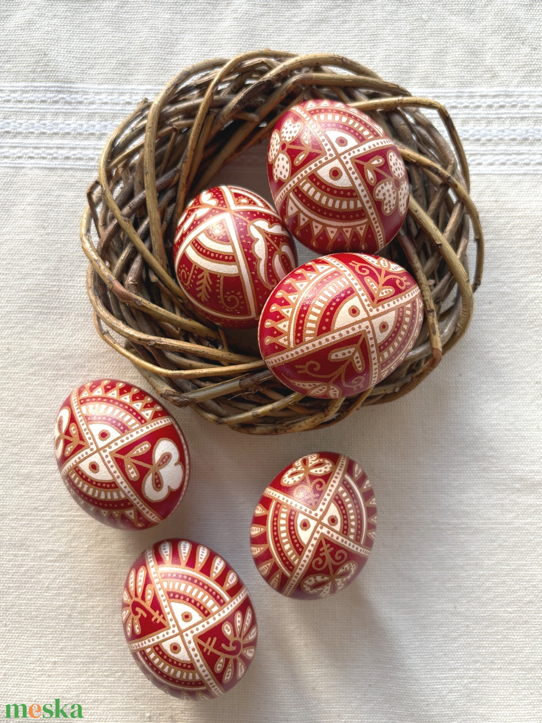 Hímestojás (húsvéti tojás) - otthon & életmód - dekoráció - asztal és polc dekoráció - asztaldísz - Meska.hu