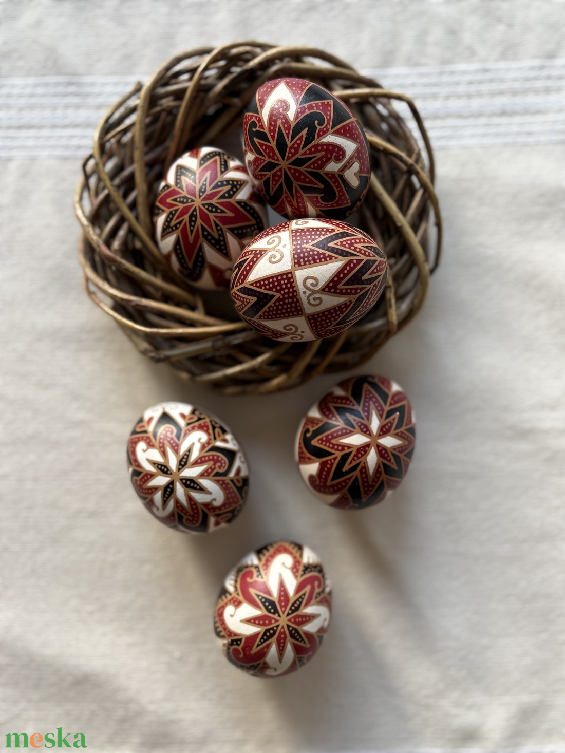 Hímestojás (húsvéti tojás) - otthon & életmód - dekoráció - asztal és polc dekoráció - asztaldísz - Meska.hu