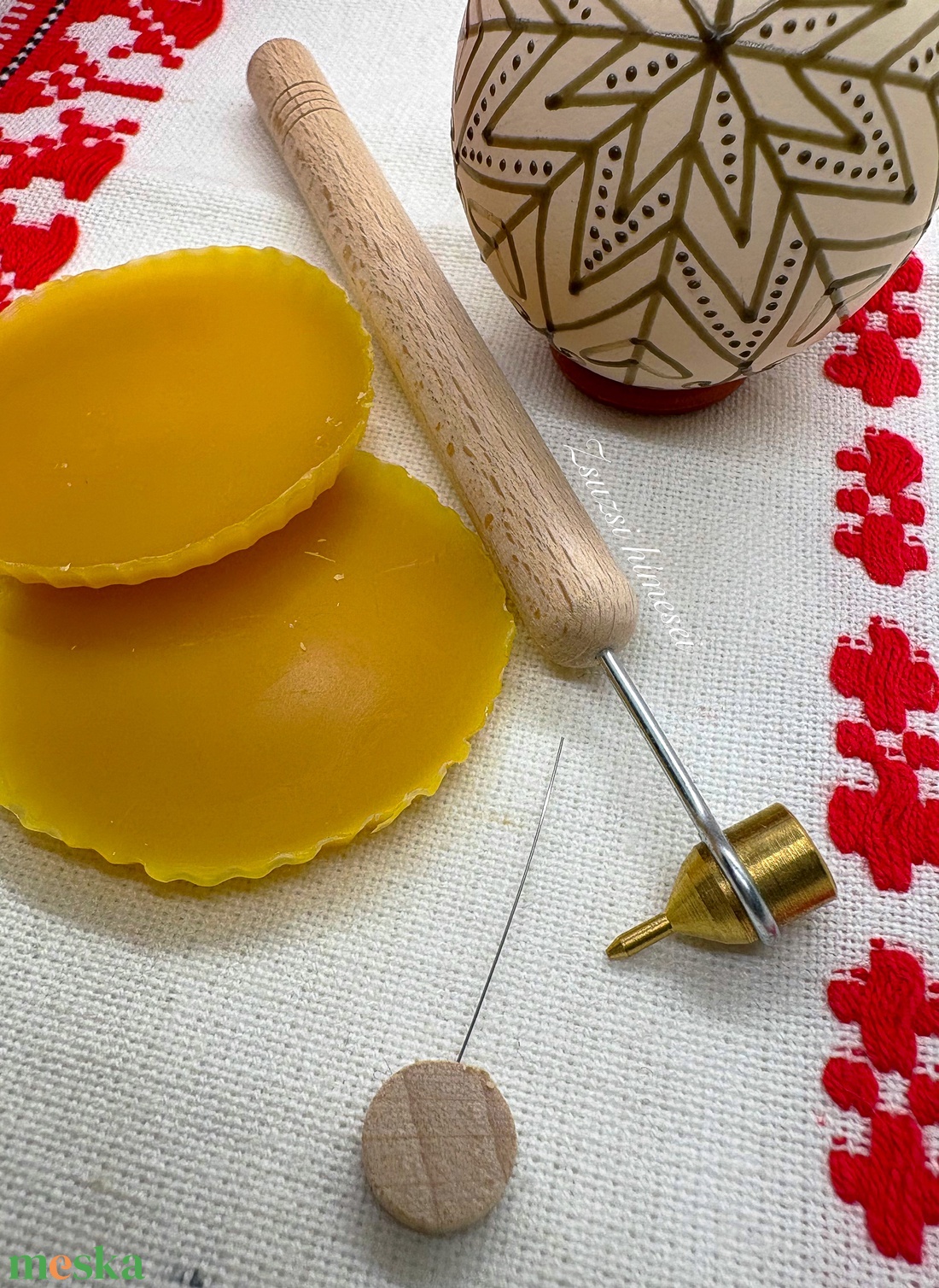 Hímes tojás készítő alapcsomag tojáslyukasztóval (íróka) - kellékek & szerszámok - szerszámok, eszközök - egyéb szerszám, eszköz - Meska.hu