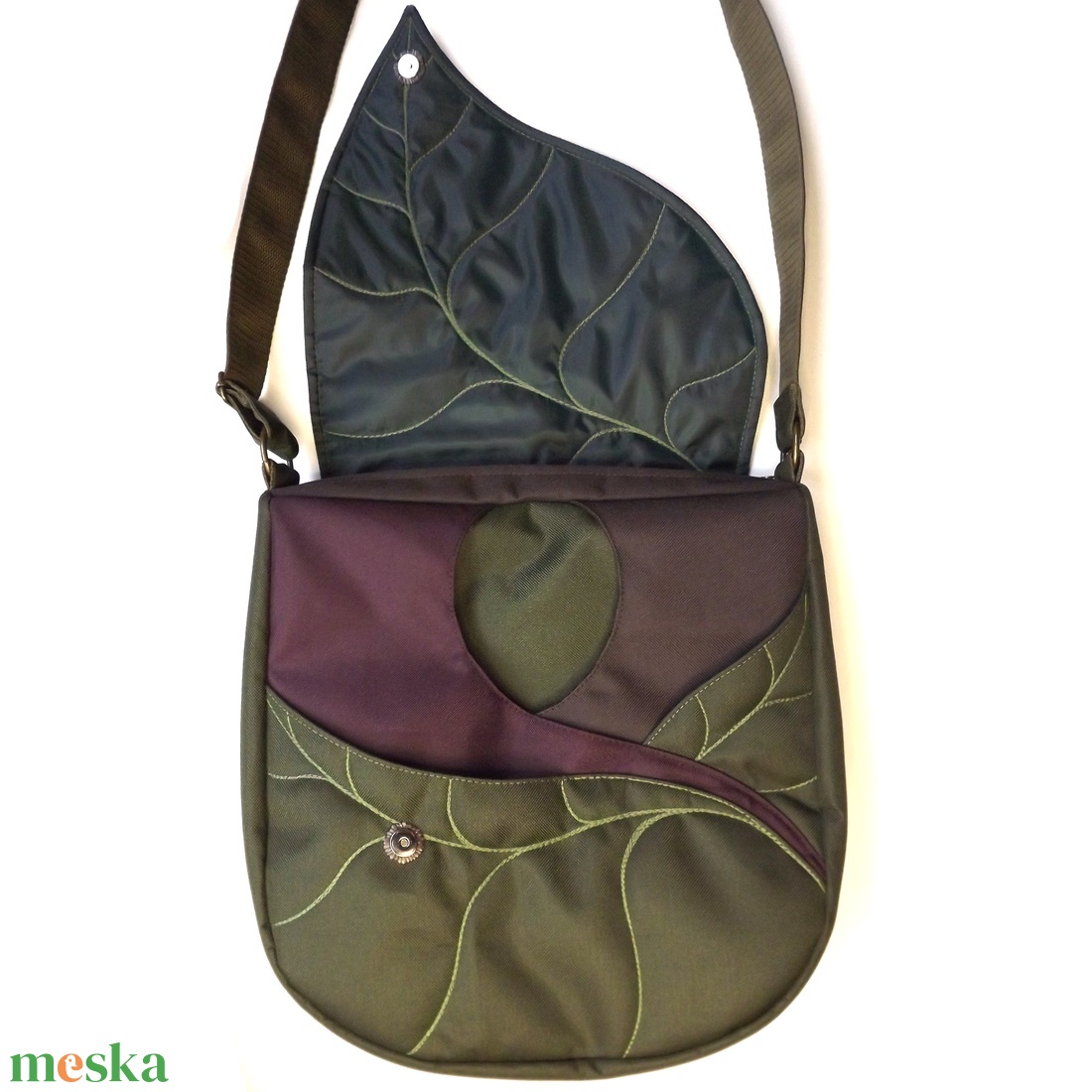 Nagyméretű válltáska - táska & tok - kézitáska & válltáska - vállon átvethető táska - Meska.hu