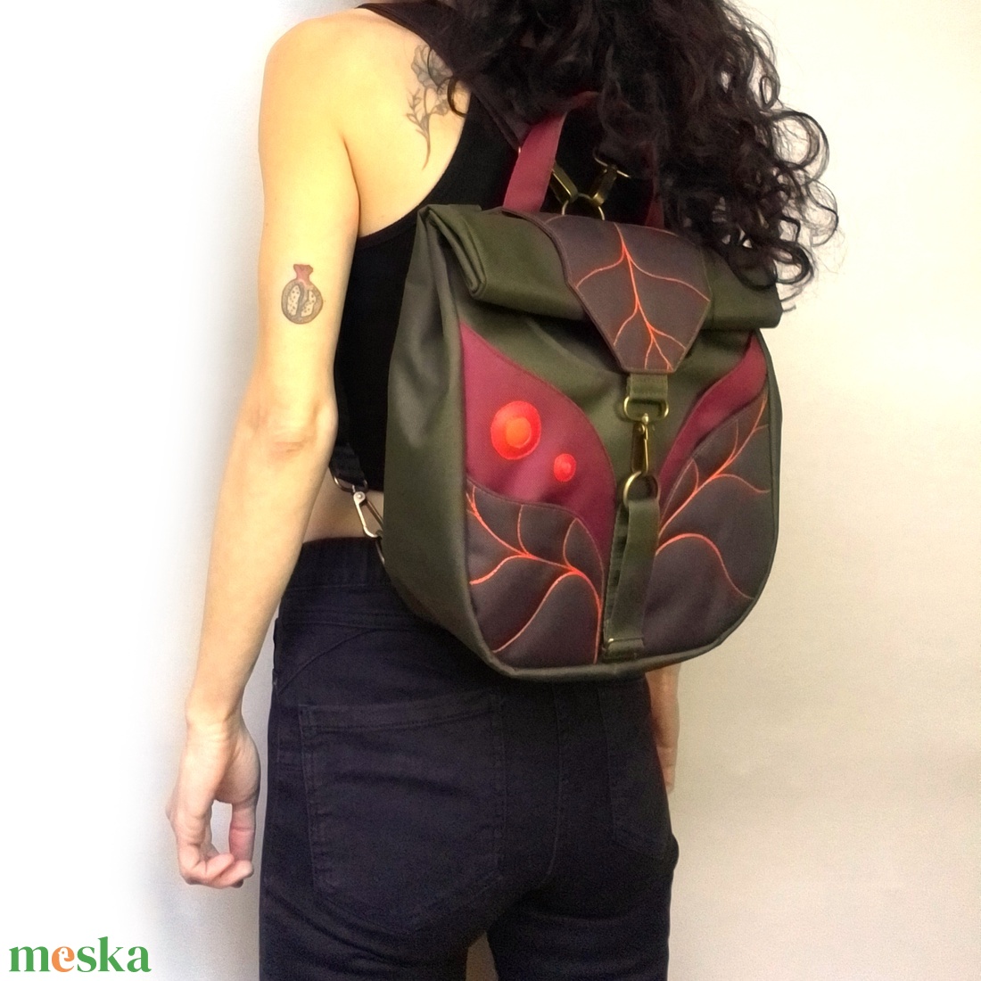 Hátizsák/válltáska - táska & tok - variálható táska - Meska.hu