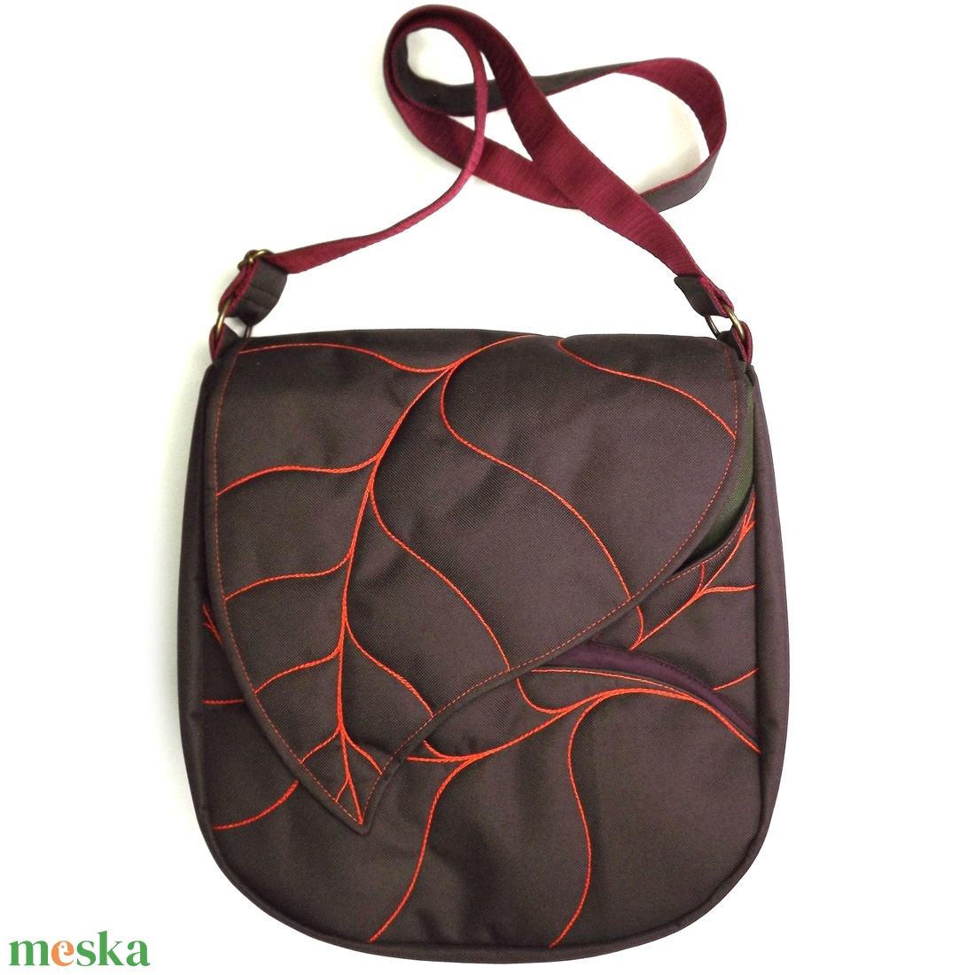 Nagyméretű válltáska - táska & tok - kézitáska & válltáska - vállon átvethető táska - Meska.hu