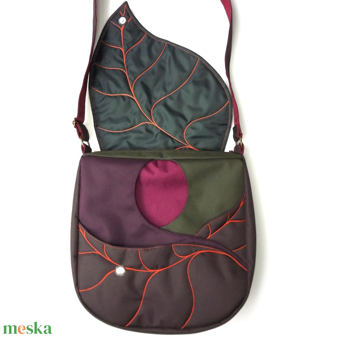 Nagyméretű válltáska - táska & tok - kézitáska & válltáska - vállon átvethető táska - Meska.hu