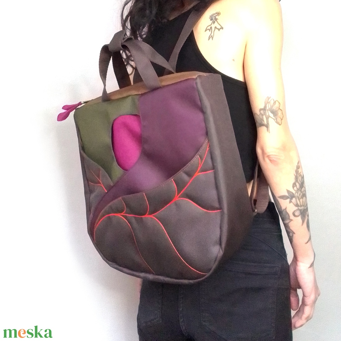 Hátizsák/kézitáska - táska & tok - hátizsák - hátizsák - Meska.hu