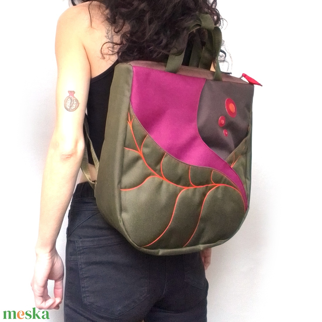 Hátizsák/kézitáska - táska & tok - hátizsák - hátizsák - Meska.hu