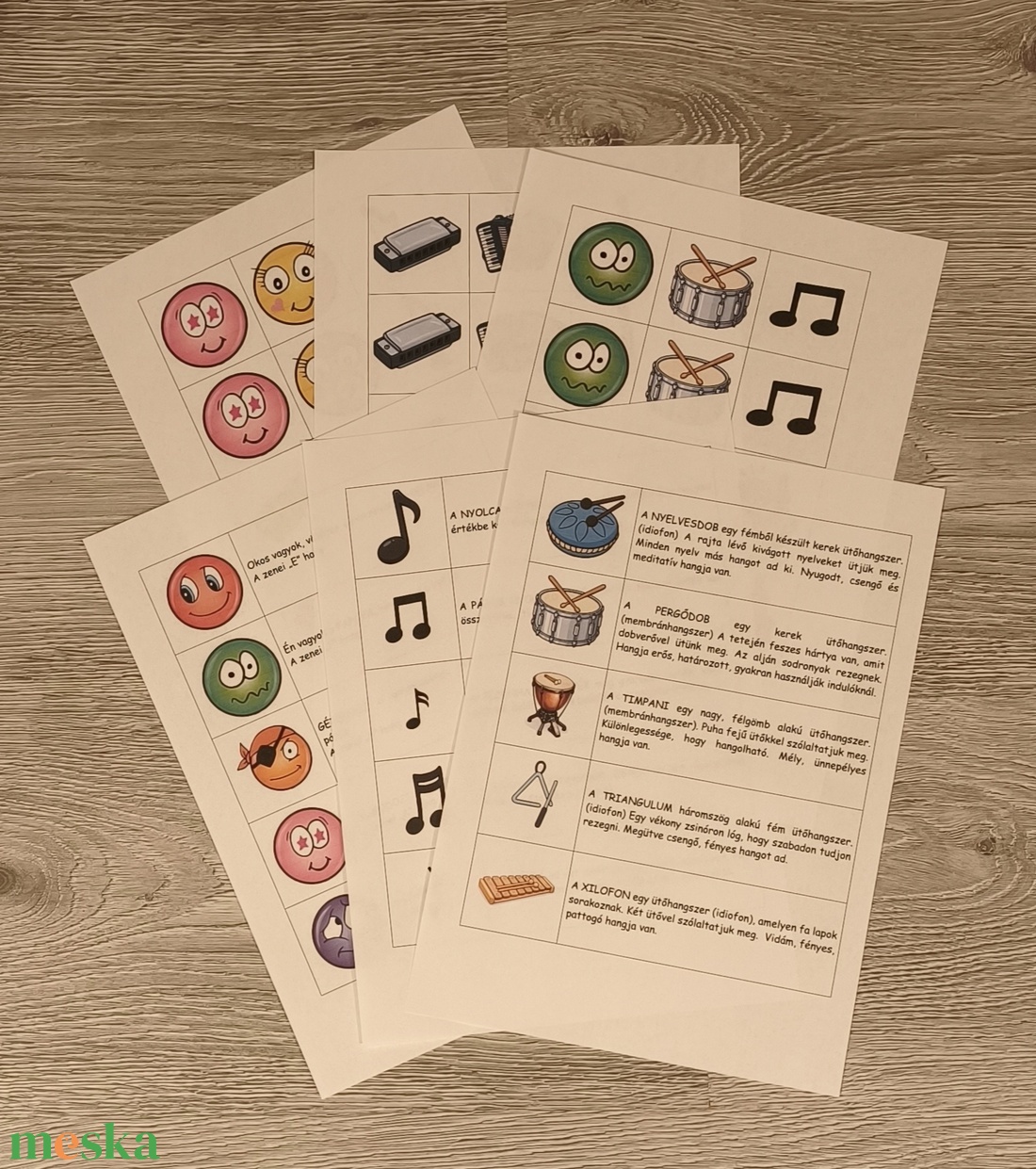 AZZ Zenei Memóriajáték - játék & sport - készségfejlesztő és logikai játék - memória játékok - Meska.hu