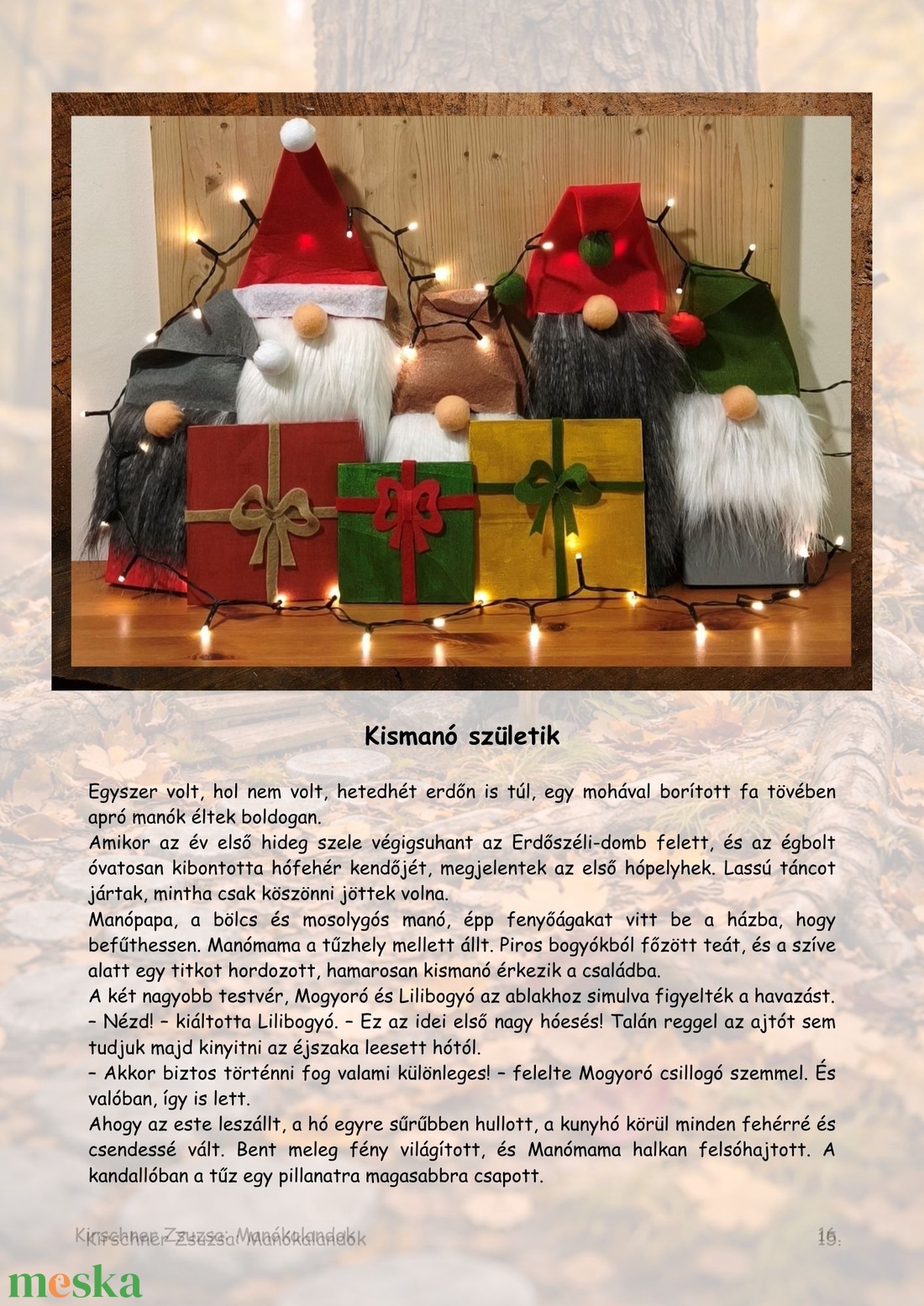 Manókalandok I. mesekönyv - játék & sport - készségfejlesztő és logikai játék - oktató játékok - Meska.hu