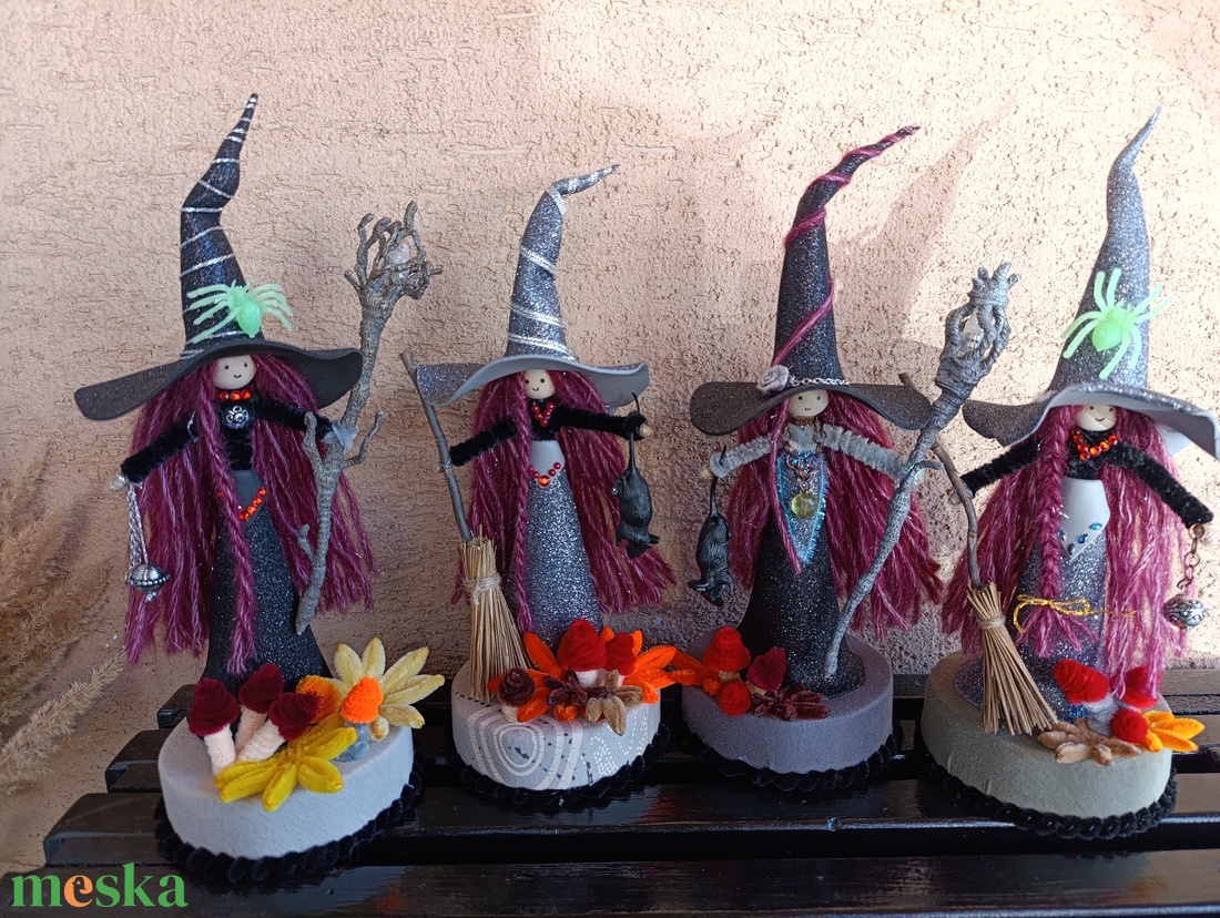 Őszi boszorkány dekor Halloween dekor   - otthon & életmód - dekoráció - halloween - halloweeni figurák - Meska.hu