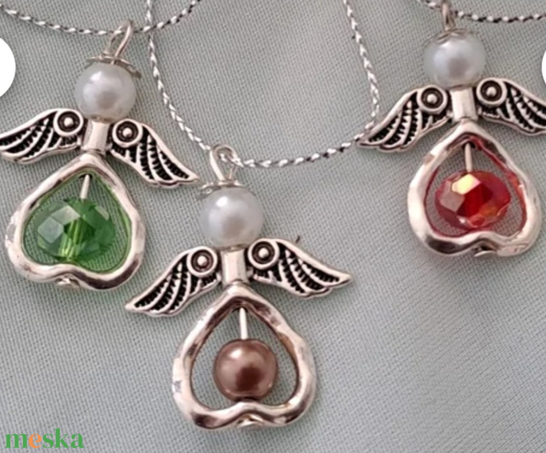 Csinos kis angyalkák - karácsony - karácsonyi lakásdekoráció - karácsonyfadíszek - Meska.hu