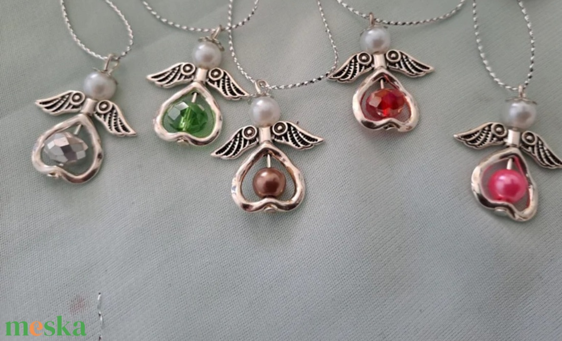 Csinos kis angyalkák - karácsony - karácsonyi lakásdekoráció - karácsonyfadíszek - Meska.hu