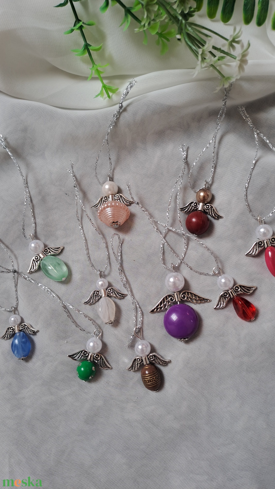 Vegyes angyalka - karácsony- ünnep - meglepetés - otthon & életmód - dekoráció - fali és függő dekoráció - függődísz - Meska.hu