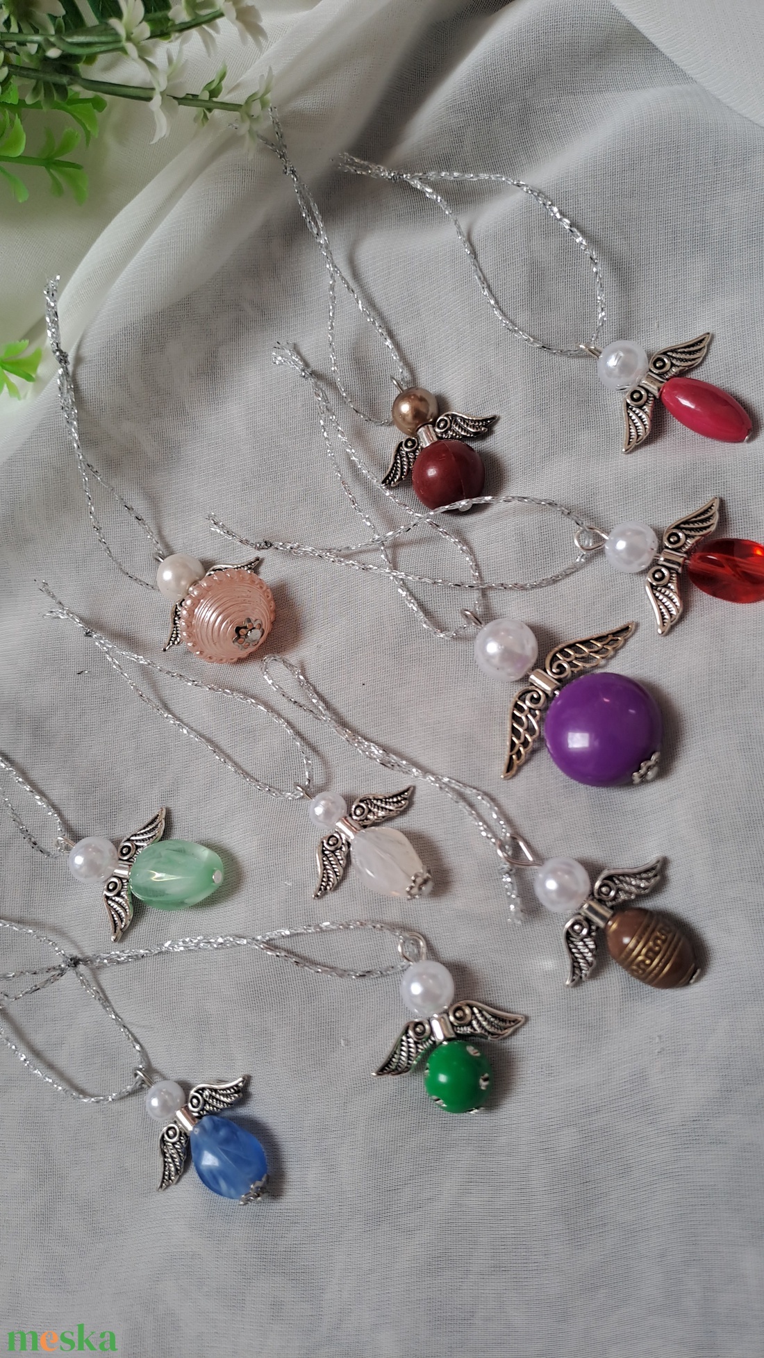 Vegyes angyalka - karácsony- ünnep - meglepetés - otthon & életmód - dekoráció - fali és függő dekoráció - függődísz - Meska.hu