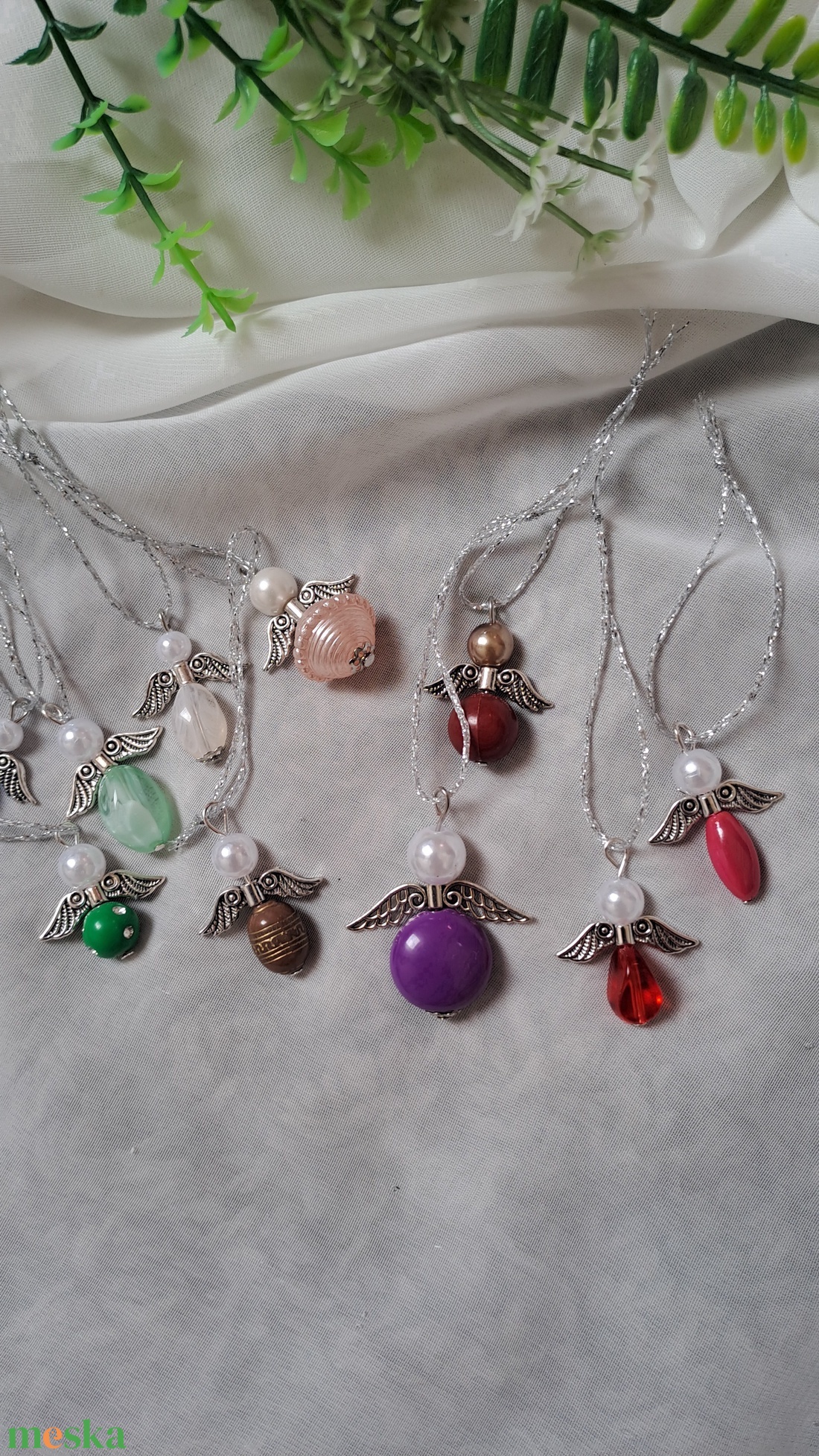 Vegyes angyalka - karácsony- ünnep - meglepetés - otthon & életmód - dekoráció - fali és függő dekoráció - függődísz - Meska.hu