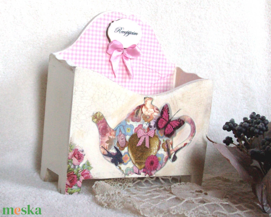Tea Time- és recepttartó-, tolltartó - otthon & életmód - konyhafelszerelés, tálalás - konyhai tárolás - fűszertartó - Meska.hu Tea Time- és recepttartó-, tolltartó - otthon & életmód - konyhafelszerelés, tálalás - konyhai tárolás - fűszertartó - Meska.hu