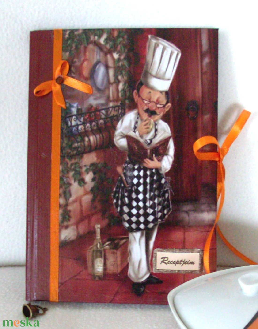 Receptes füzet - Főszakács  - otthon & életmód - konyhafelszerelés, tálalás - sütés, főzés - receptfüzet - Meska.hu