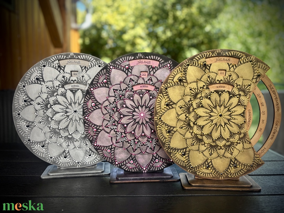 Arany Öröknaptár - Mandala - otthon & életmód - dekoráció - spiritualitás - mandala - Meska.hu