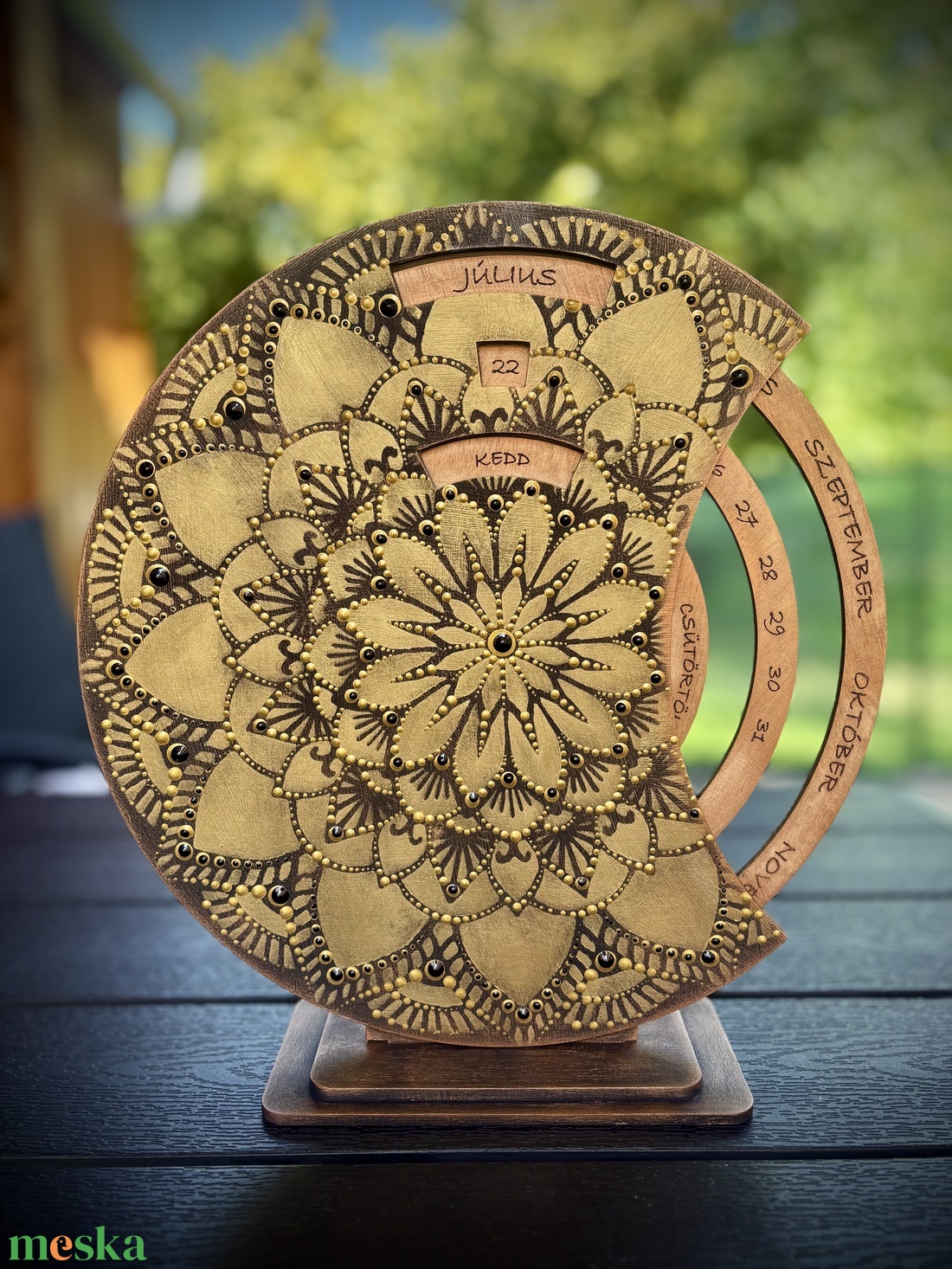 Arany Öröknaptár - Mandala - otthon & életmód - dekoráció - spiritualitás - mandala - Meska.hu