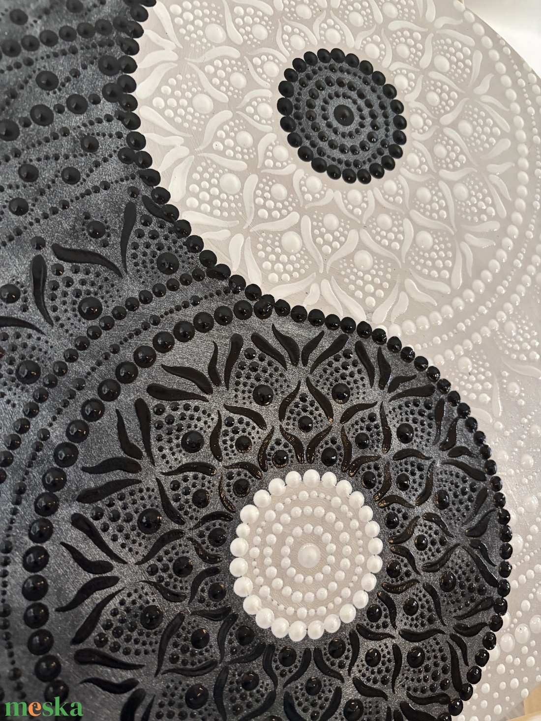 Jin-jang falikép - dekoráció - 30 cm - otthon & életmód - dekoráció - spiritualitás - mandala - Meska.hu