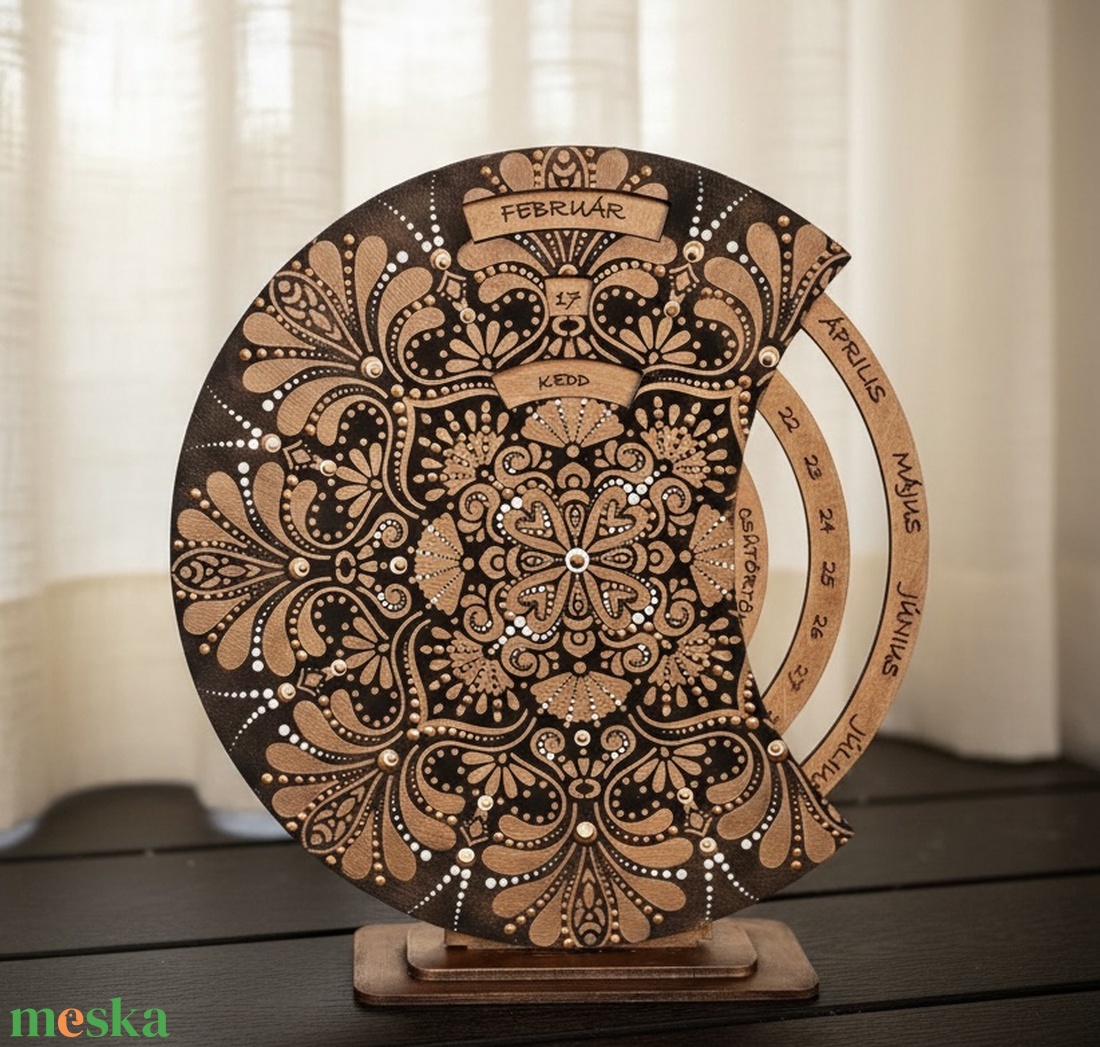 Öröknaptár - mandala - 30 cm - otthon & életmód - dekoráció - spiritualitás - mandala - Meska.hu