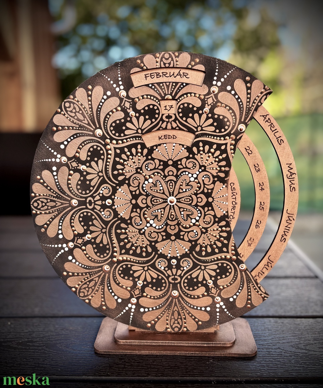 Öröknaptár - mandala - 30 cm - otthon & életmód - dekoráció - spiritualitás - mandala - Meska.hu