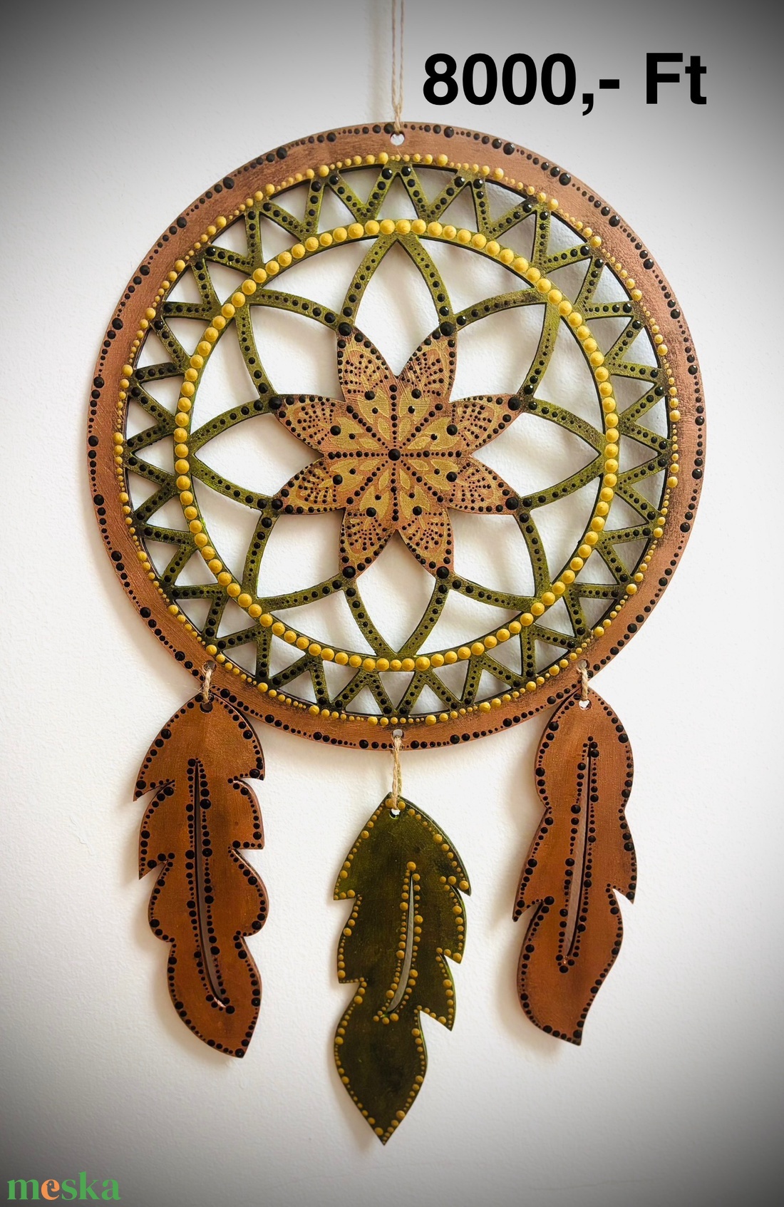 Álomfogó - 44 cm  - otthon & életmód - dekoráció - spiritualitás - mandala - Meska.hu