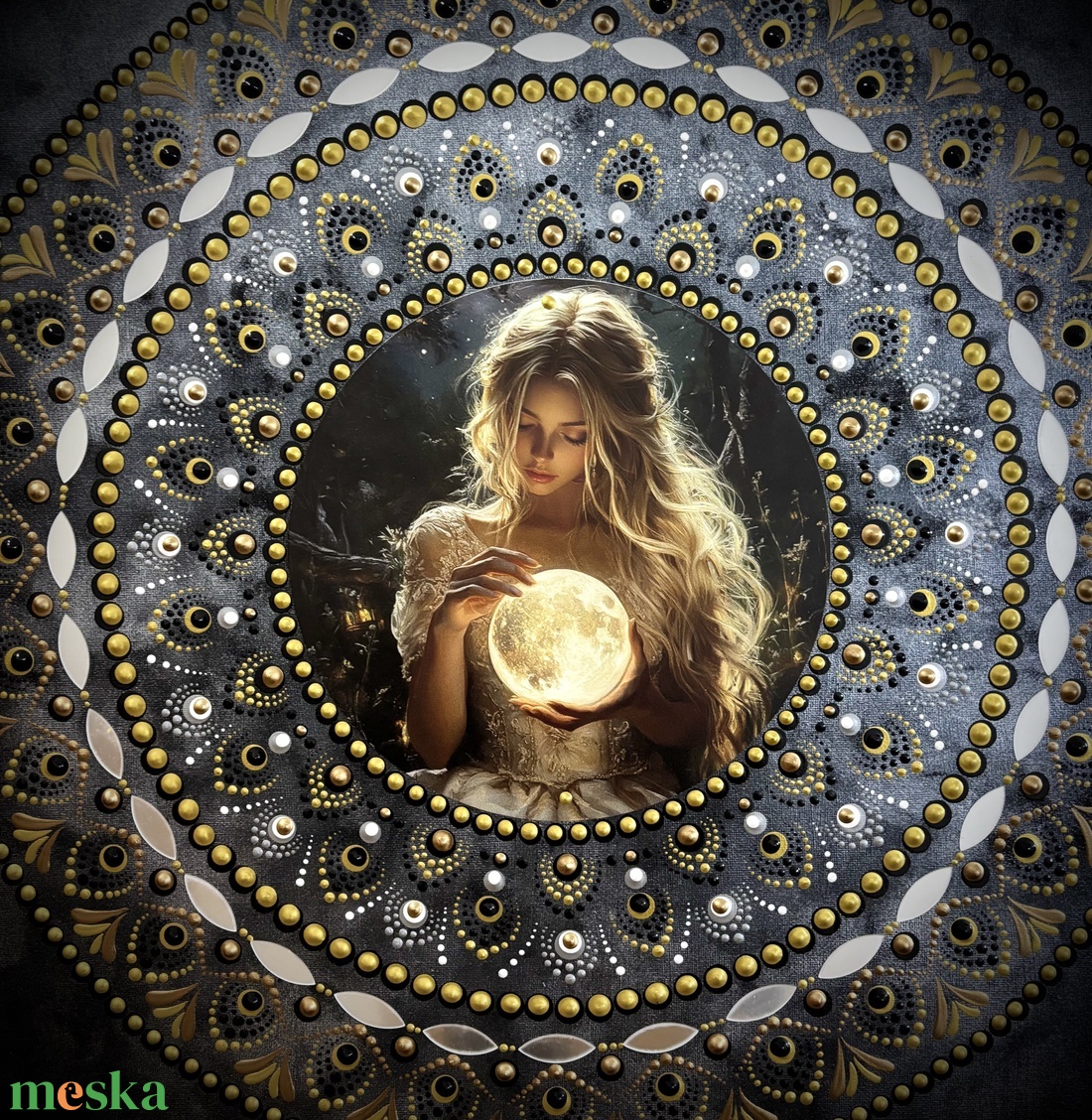 Feszített vászon kép Mandala - 50x50 cm - otthon & életmód - dekoráció - spiritualitás - mandala - Meska.hu