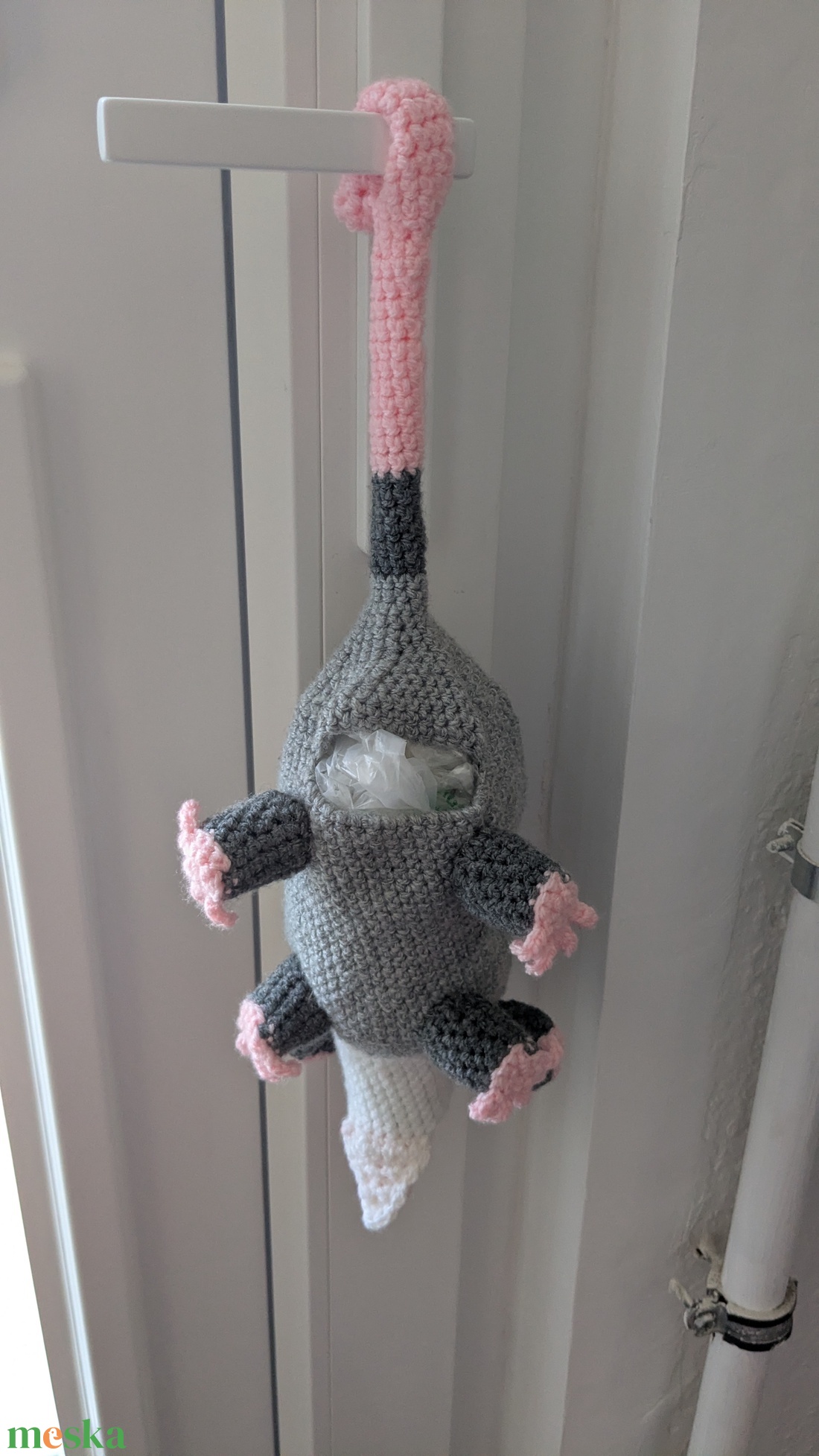 Oposszum zacskótartó - otthon & életmód - konyhafelszerelés, tálalás - konyhai dekoráció - konyhai dísz - Meska.hu