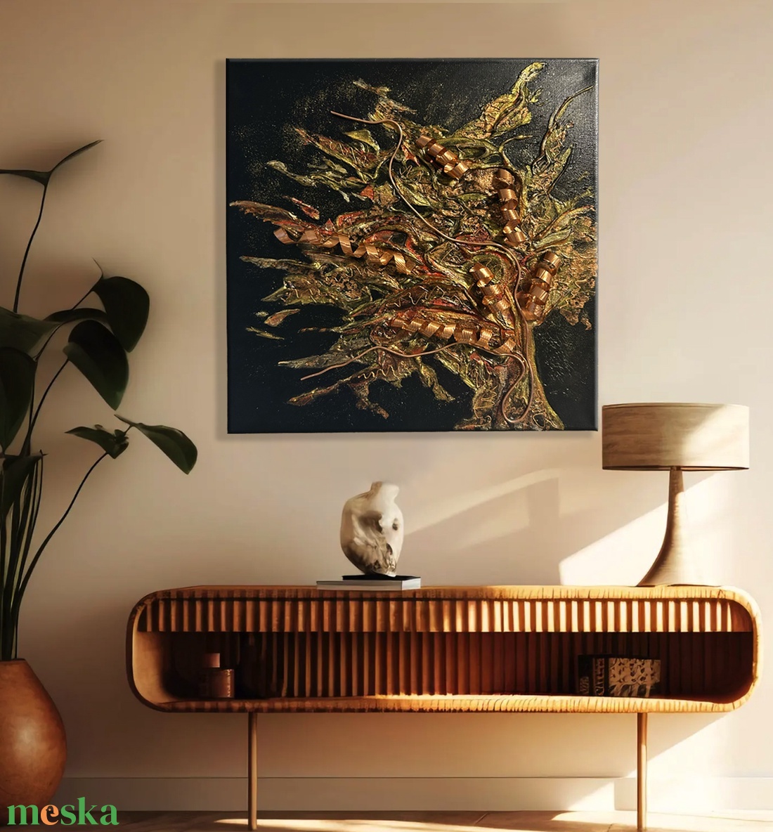 �Tűzvihar - 3D akril festmény - mixed mediaalkotás - művészet - festmény - festmény vegyes technika - Meska.hu