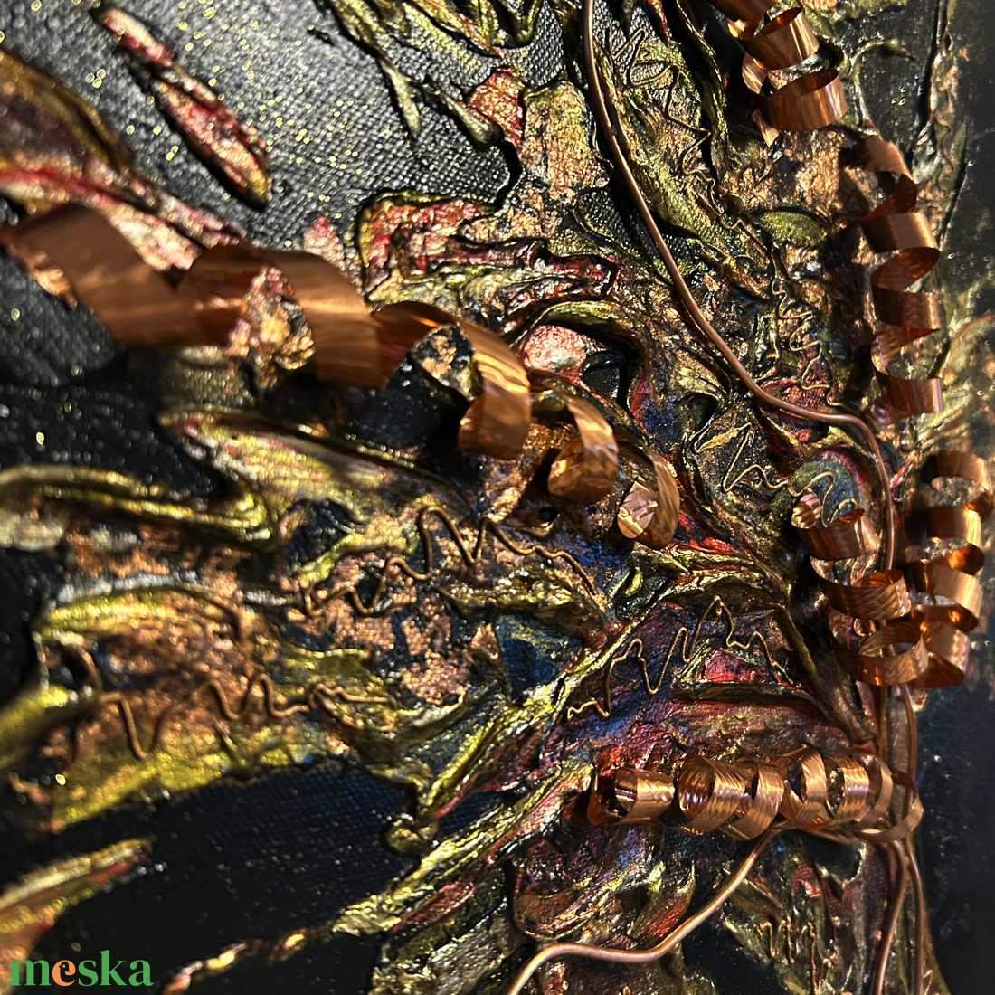 �Tűzvihar - 3D akril festmény - mixed mediaalkotás - művészet - festmény - festmény vegyes technika - Meska.hu