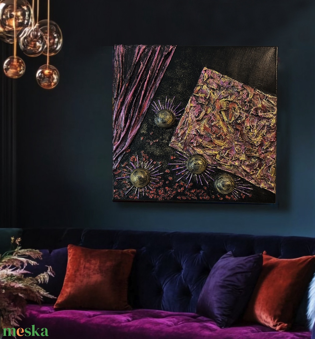 �Cosmic Symphony - 3D akril festmény, relif - művészet - festmény - akril - Meska.hu