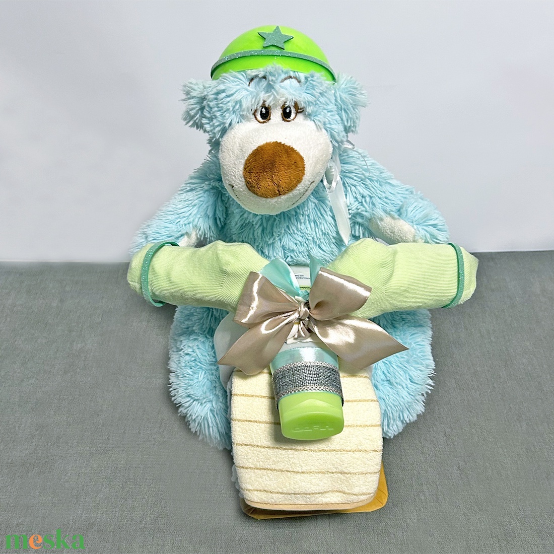 EASY RIDER pelenkamotor, névre szóló babalátogató pelenkatorta, babaüdvözlő ajándék - baba - mama - pelenkázó, babafürdető kellékek - pelenkatorta - Meska.hu