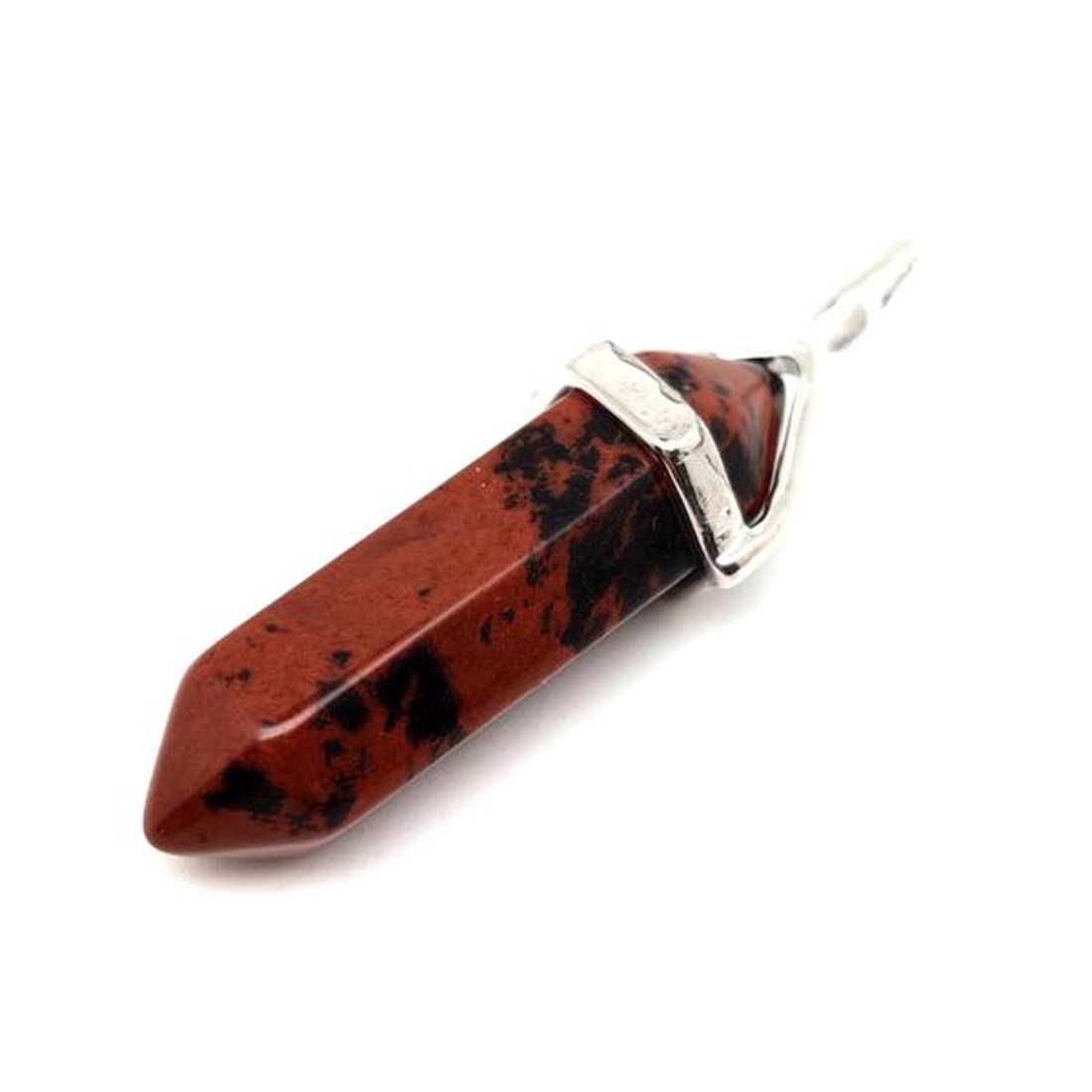 Vogel medál Obszidián mahagóni 8x30mm - ékszer - nyaklánc - medál - Meska.hu