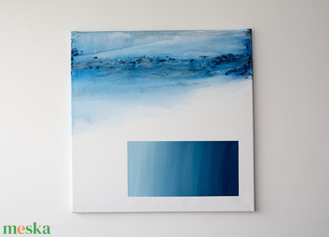 Le Grand Bleu 50 x 50 cm, akril, vászon, - művészet - festmény - akril - Meska.hu Le Grand Bleu 50 x 50 cm, akril, vászon, - művészet - festmény - akril - Meska.hu