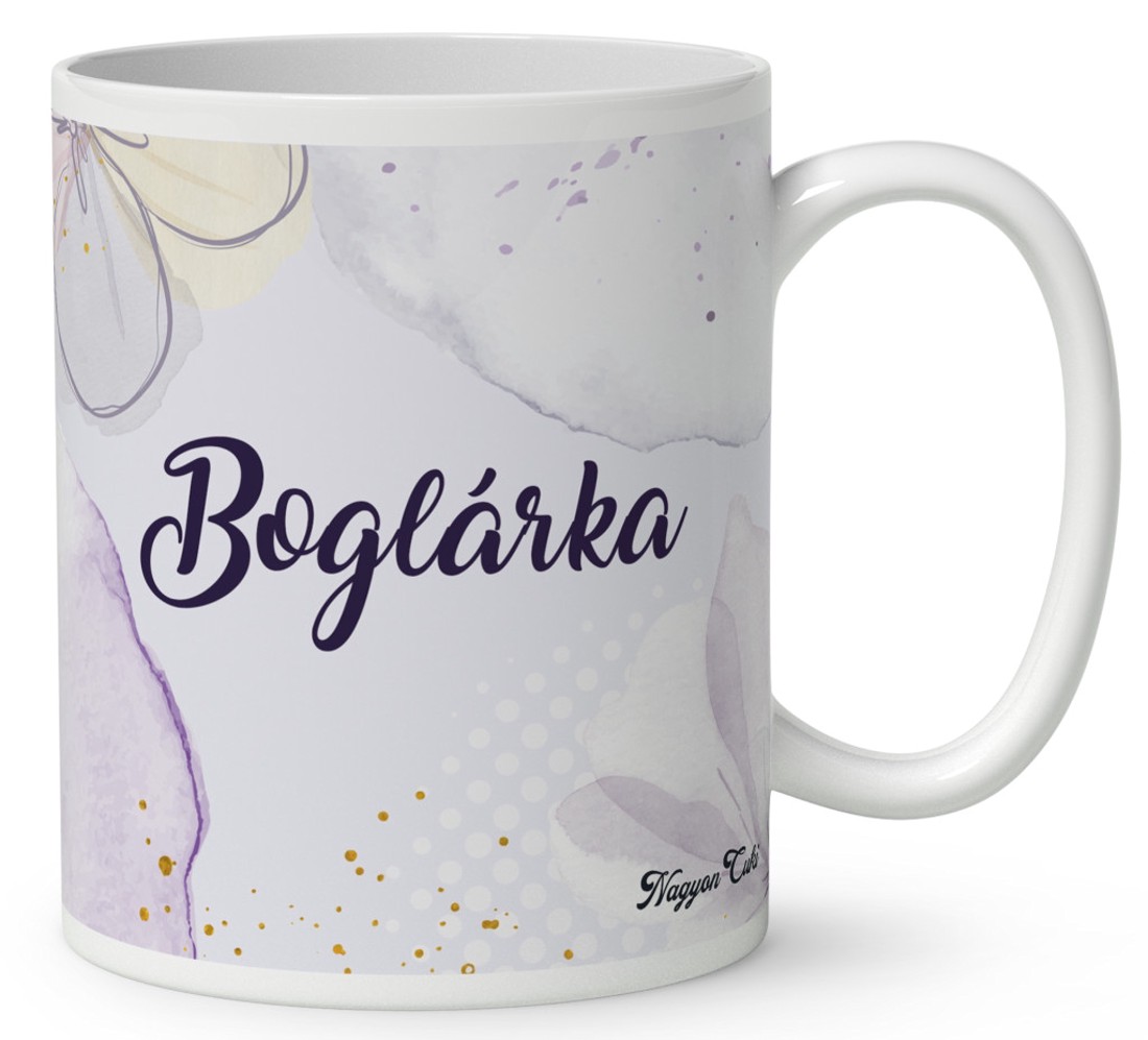 Névvel kérhető - Kedves krókusz virágos tündér mintás bögre - otthon & életmód - konyhafelszerelés, tálalás - tálalás - bögre & csésze - Meska.hu