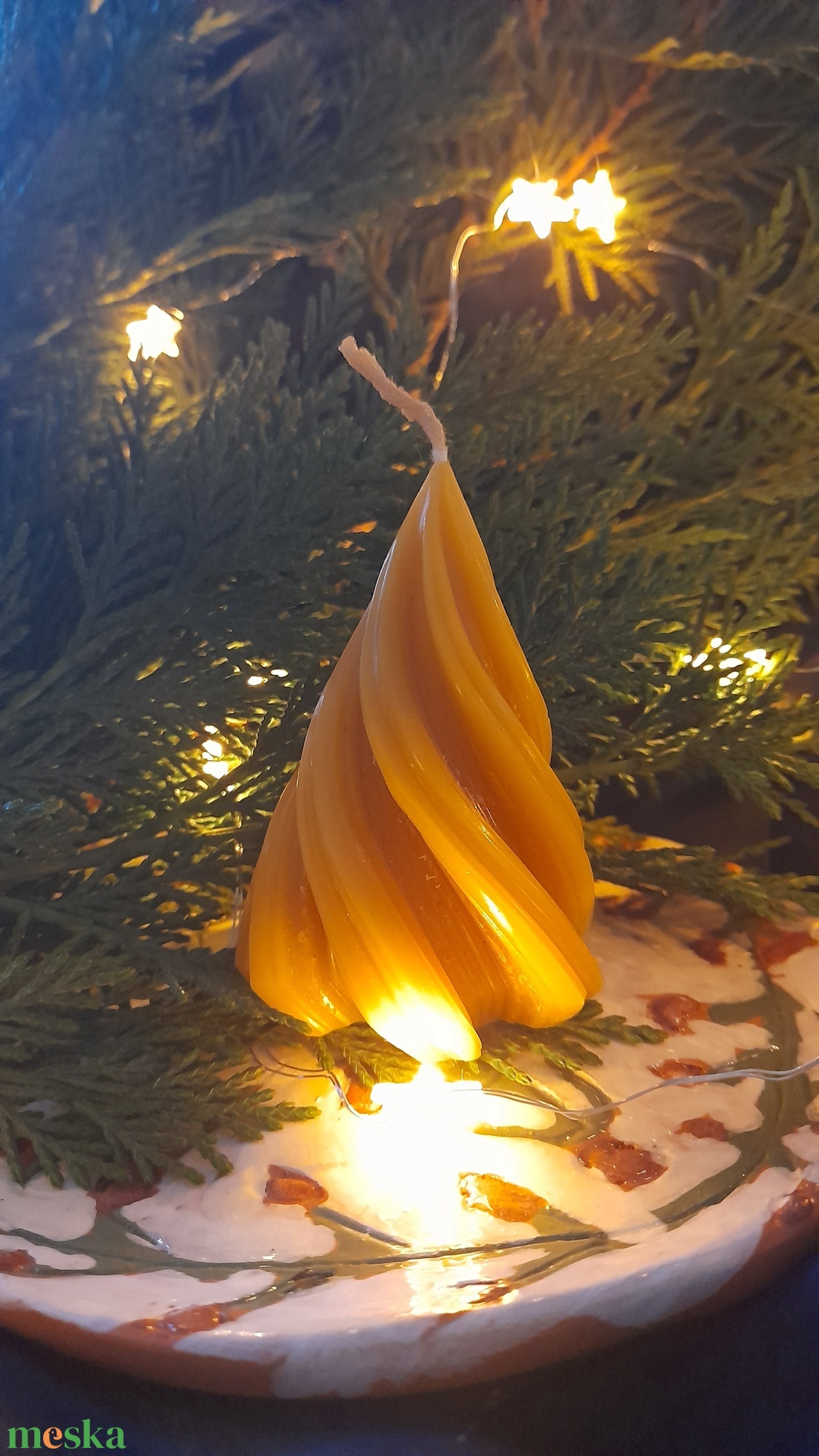 karácsonyfa gyertya - karácsony - adventi díszek - adventi gyertyadíszek és koszorúdíszek - Meska.hu