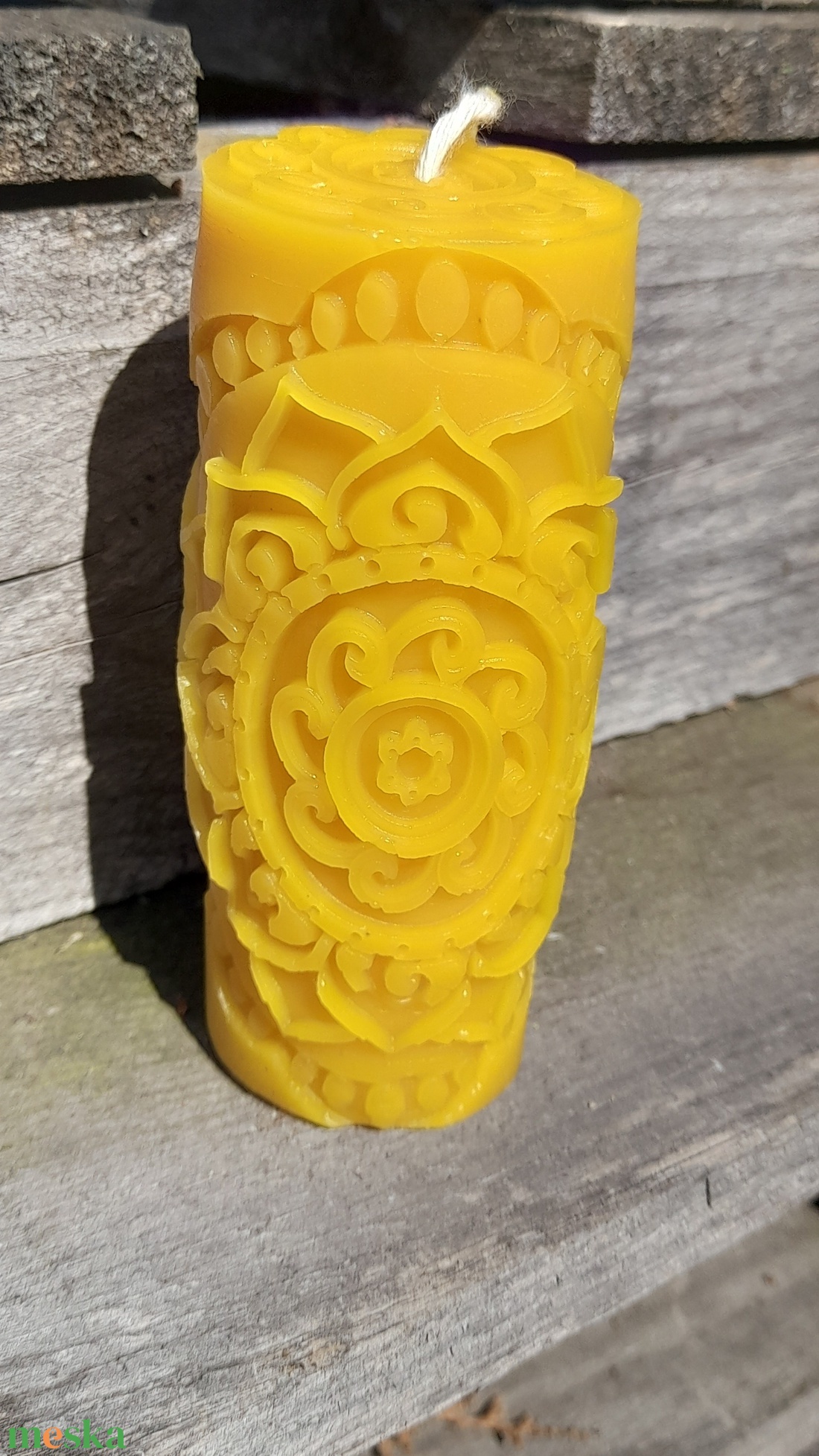 Mandala gyertya - kellékek & szerszámok - vegyes alapanyag - gyertya alapanyag - méhviasz gyertya alapanyag - Meska.hu