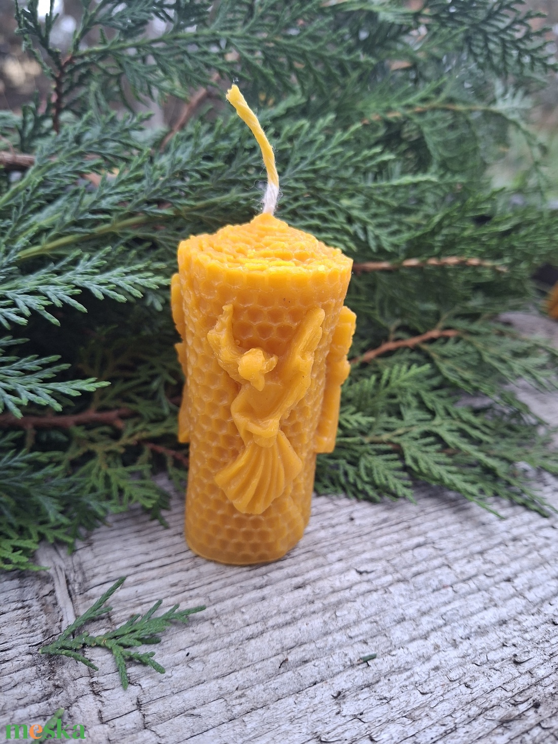 3 angyalkás gyertya - karácsony - adventi díszek - adventi gyertyadíszek és koszorúdíszek - Meska.hu