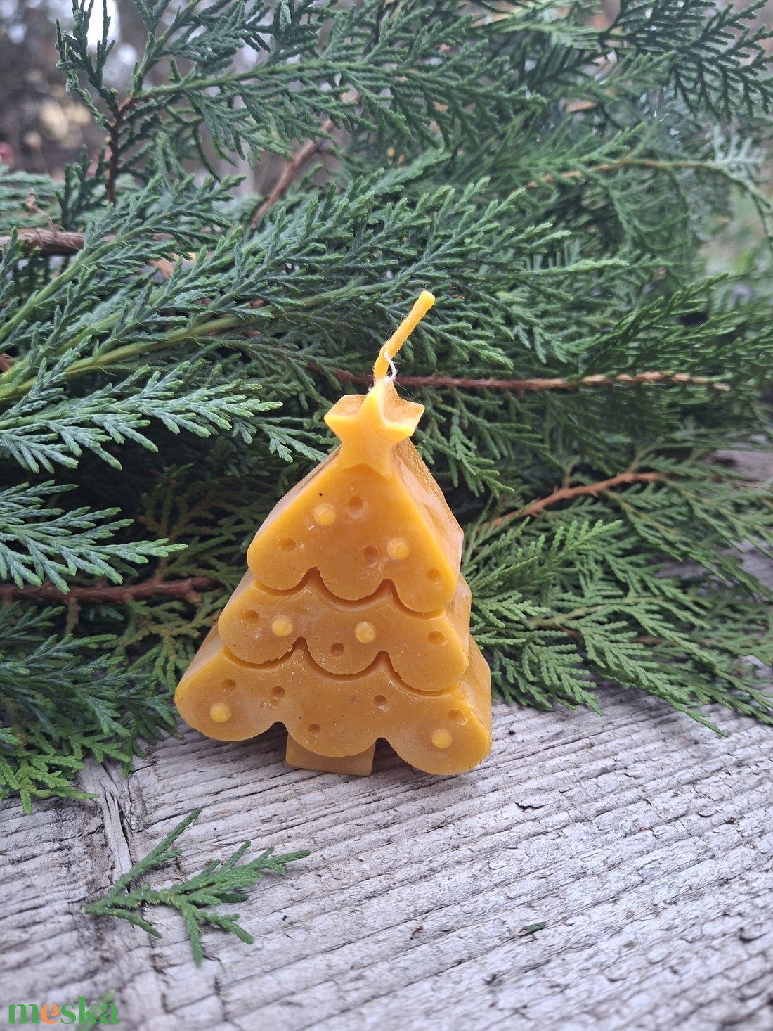 Karácsonyfa gyertya - karácsony - adventi díszek - adventi gyertyadíszek és koszorúdíszek - Meska.hu