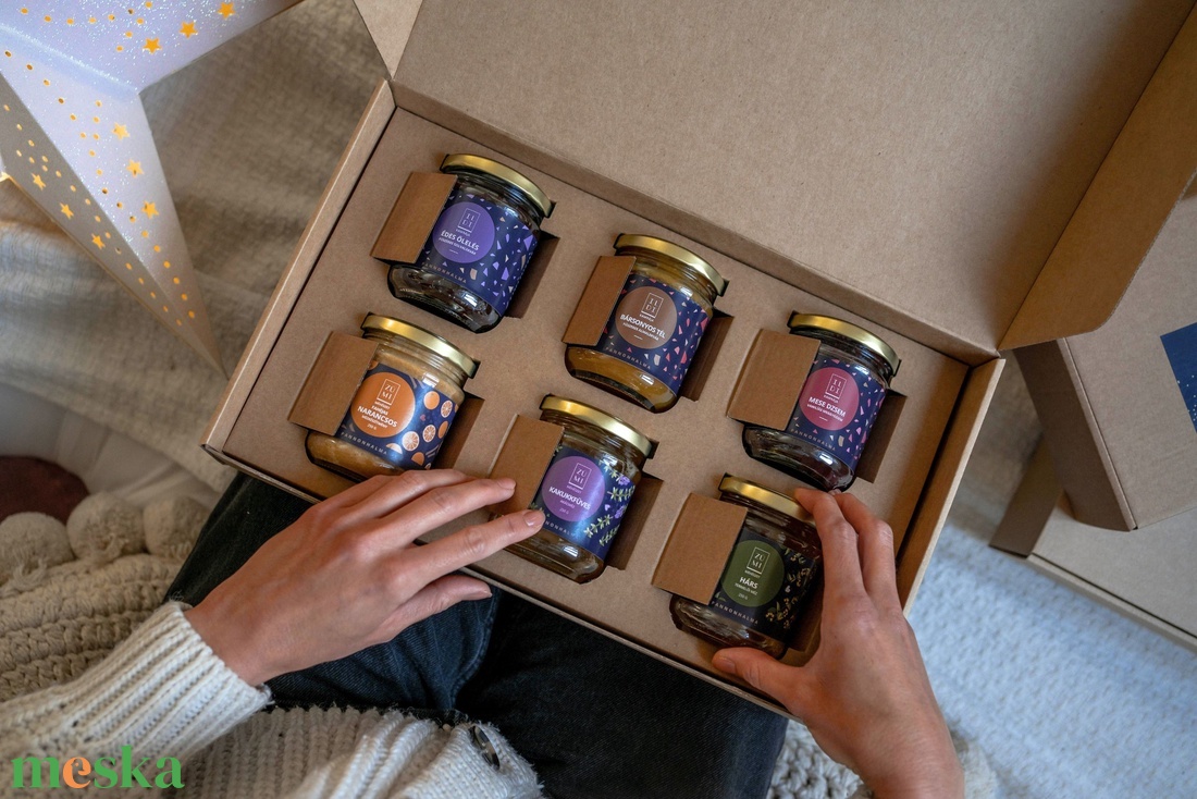Karácsonyi méz és lekvár válogatás - élelmiszer - méz & propolisz - Meska.hu
