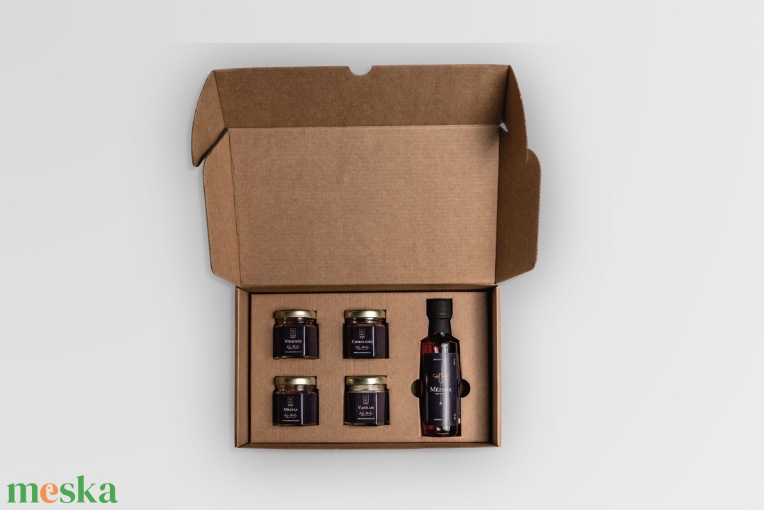 Ajándékdoboz Mini - ribizli mézborral és 4 mézzel - élelmiszer - méz & propolisz - Meska.hu