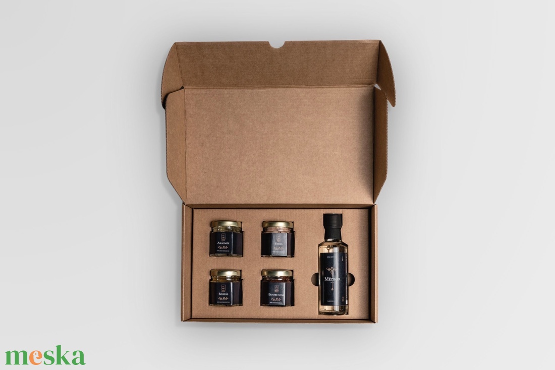 Ajándékdoboz Mini - akácmézborral és 4 mézzel - élelmiszer - méz & propolisz - Meska.hu