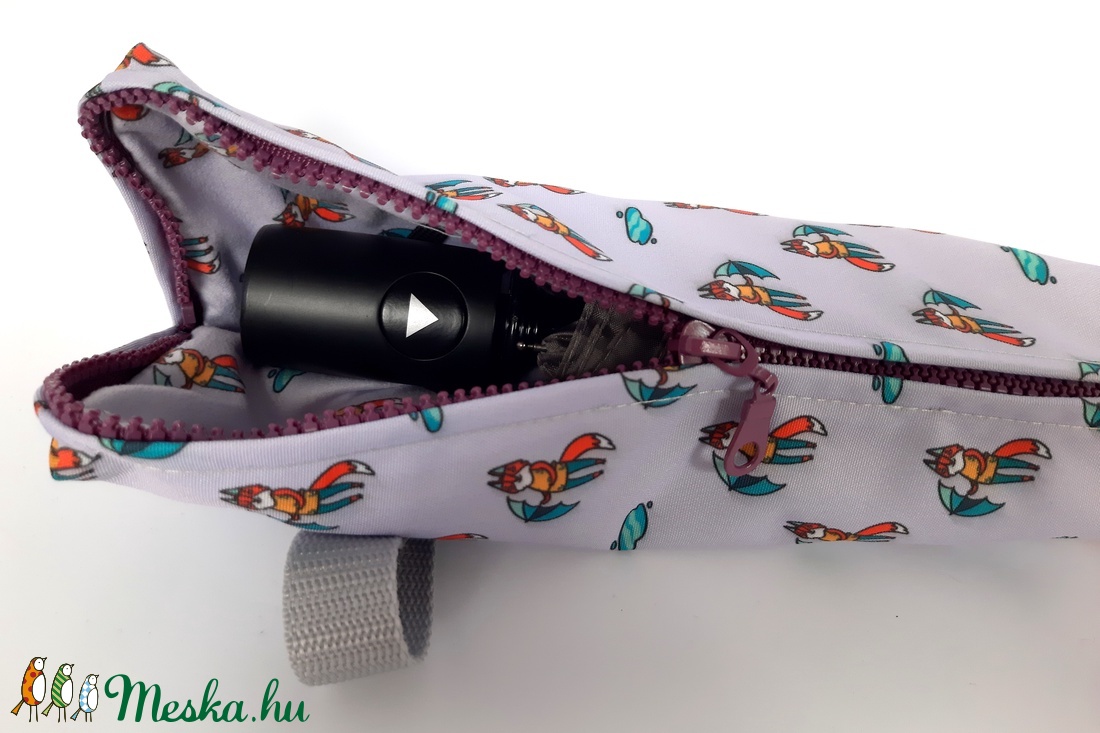 Vízhatlan esernyőtok rókás  - táska & tok - variálható táska - Meska.hu