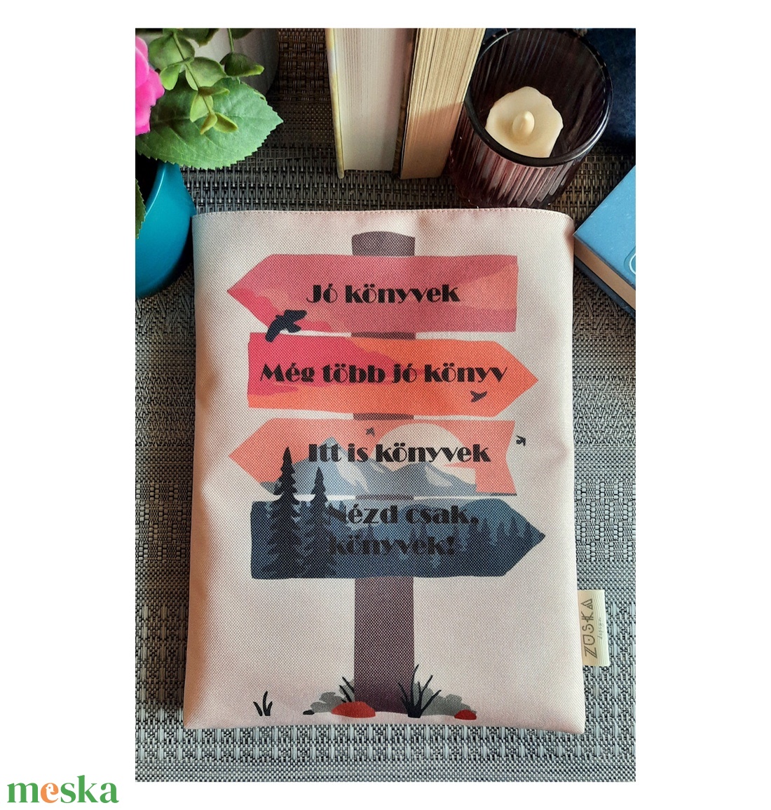 Könyvtok Jó könyvek vízhatlan - otthon & életmód - papír, írószer - könyv- és füzetborító - Meska.hu