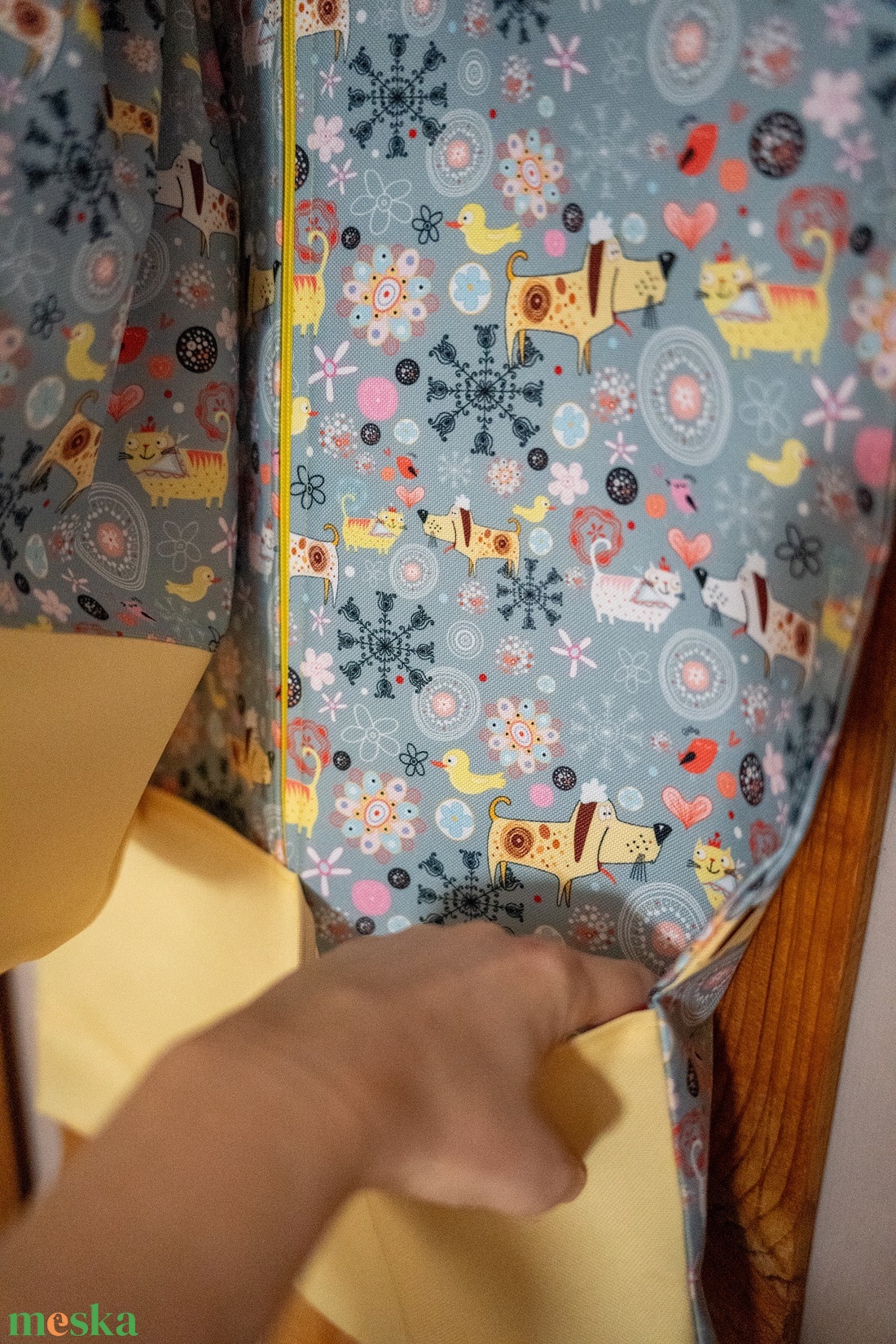 2 részes Ovis zsák szett Cuki kutya és macska - játék & sport - ovis felszerelés - ovis szett - Meska.hu