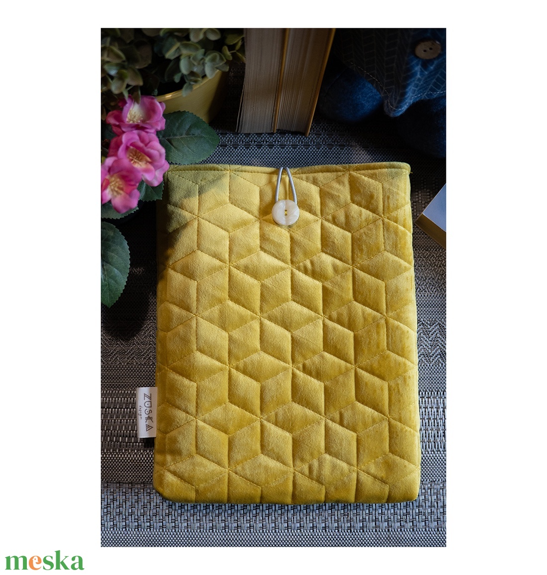 Könyvtok Pihe puha sárga vízhatlan - könyv & zene - könyvtok - Meska.hu