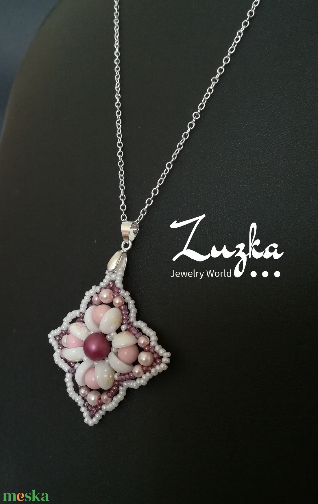 Lila, rózsaszín, fehér szögletes ékszerszett - ékszer - ékszerszett - Meska.hu Lila, rózsaszín, fehér szögletes ékszerszett - ékszer - ékszerszett - Meska.hu